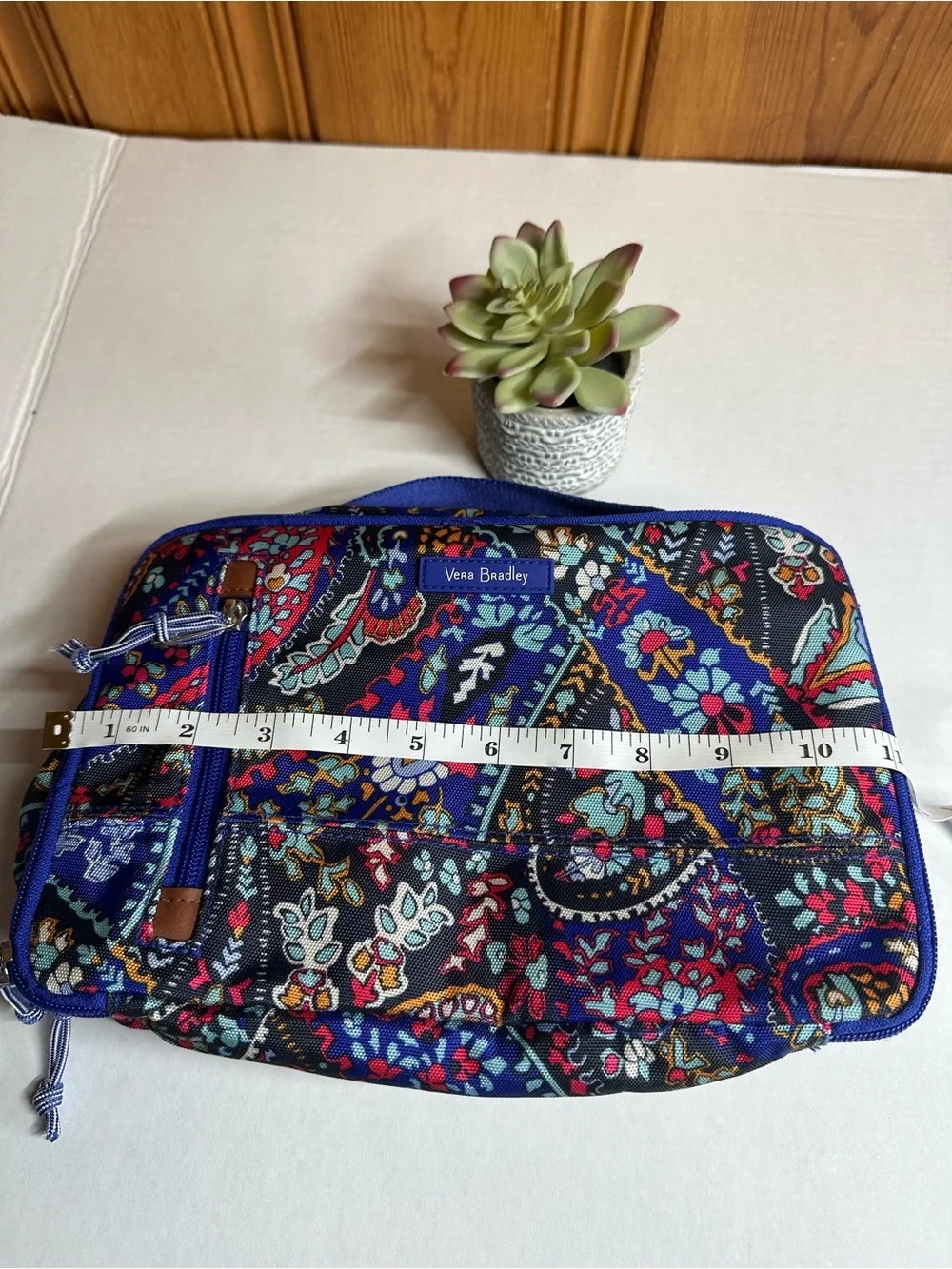 Vera Bradley Navy Multicolor Paisley Cosmetic Bag
